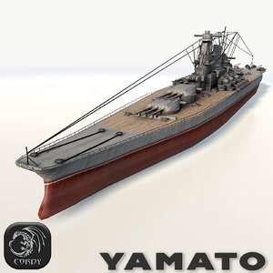 yamato ship battleships 3d 3ds