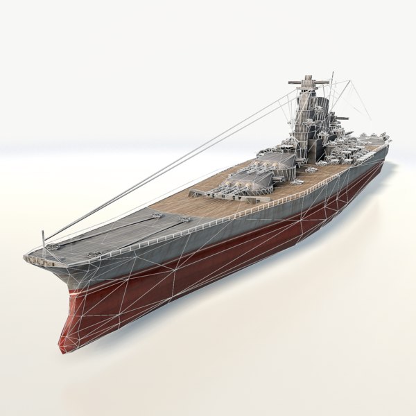 yamato ship battleships 3d 3ds