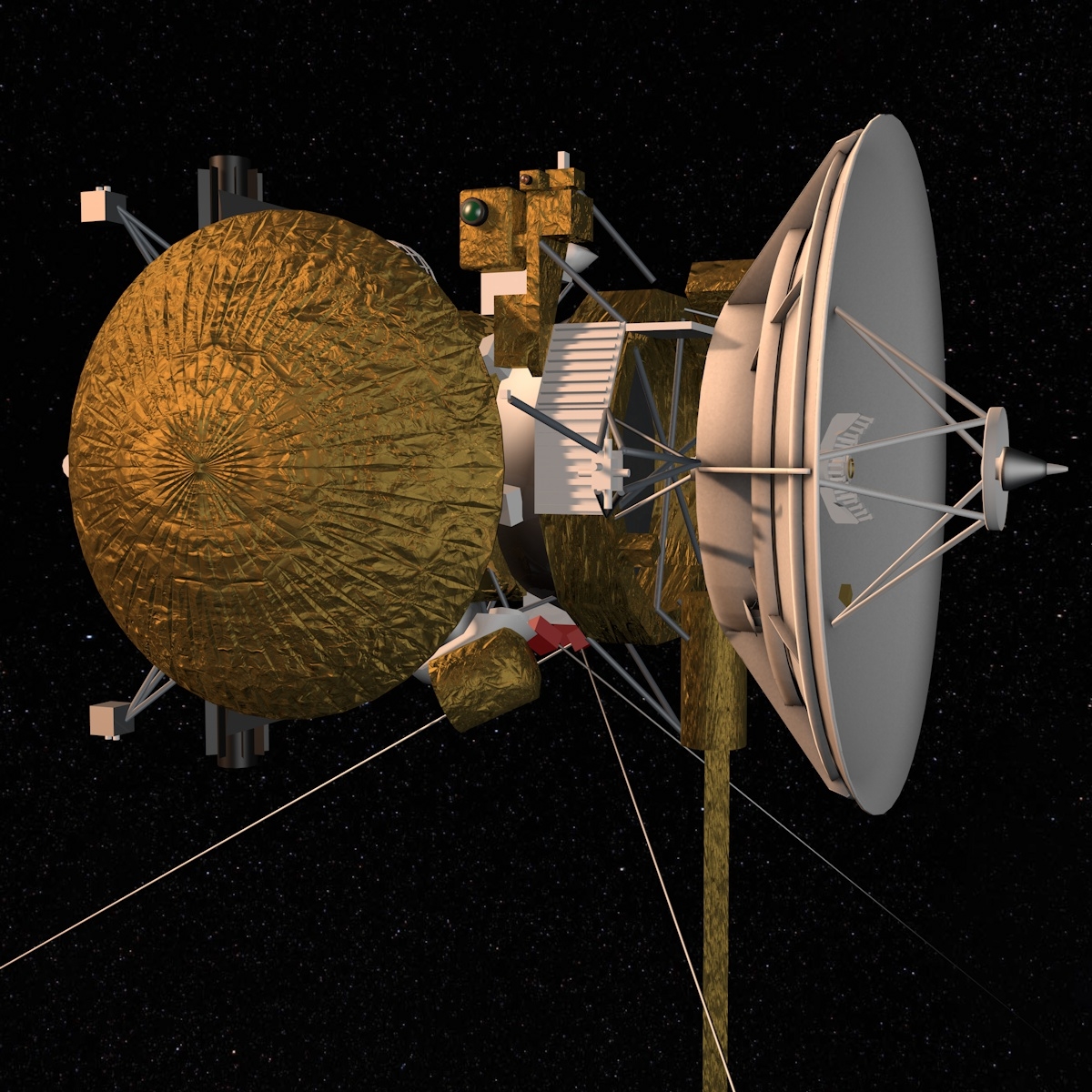 3d Cassini-huygens Spacecraft Huygens