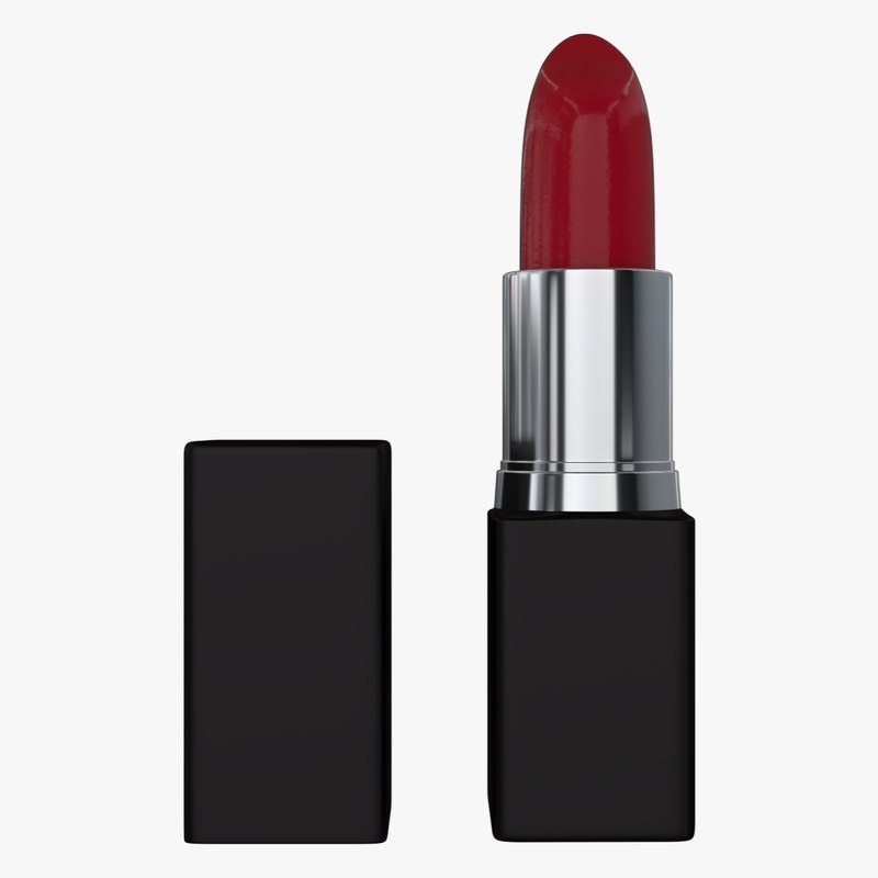 lipstick lips 3d obj