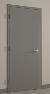 3d model hollow metal door