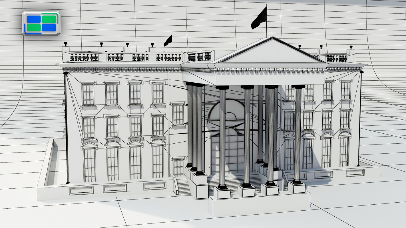 3d model white house