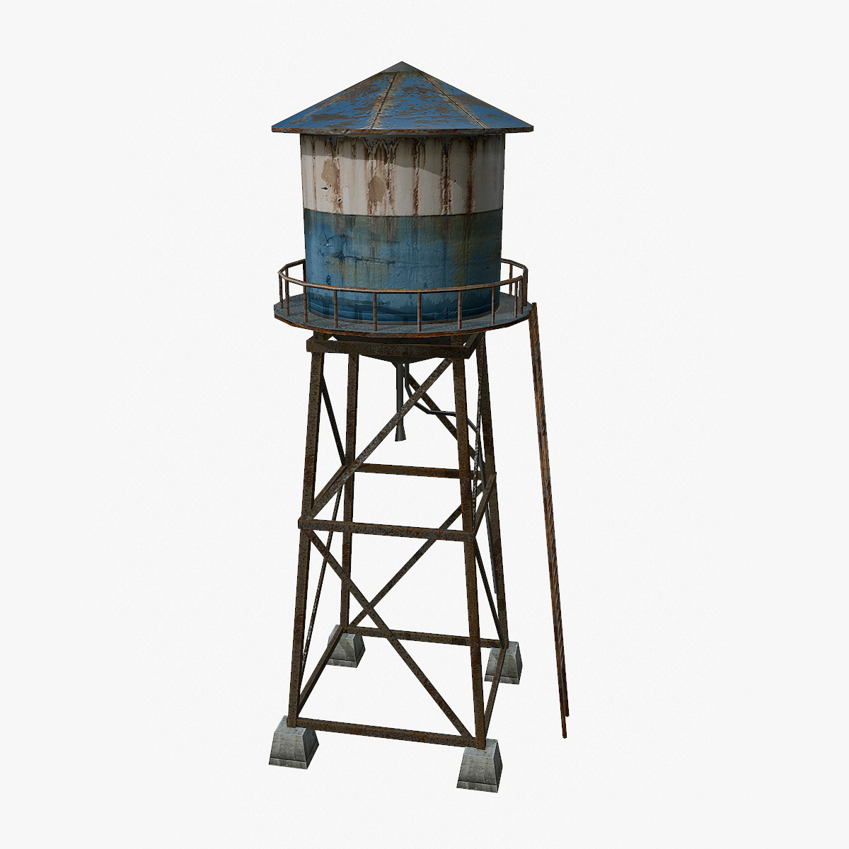 3d water tower model