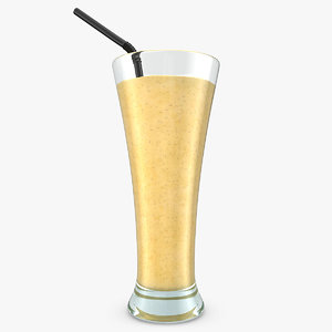 realistic smoothie banana 3d max