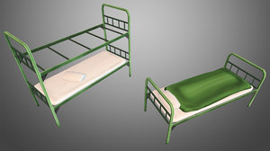 3d military beds model