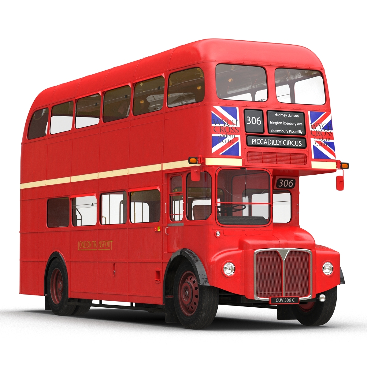 3d london bus routemaster model