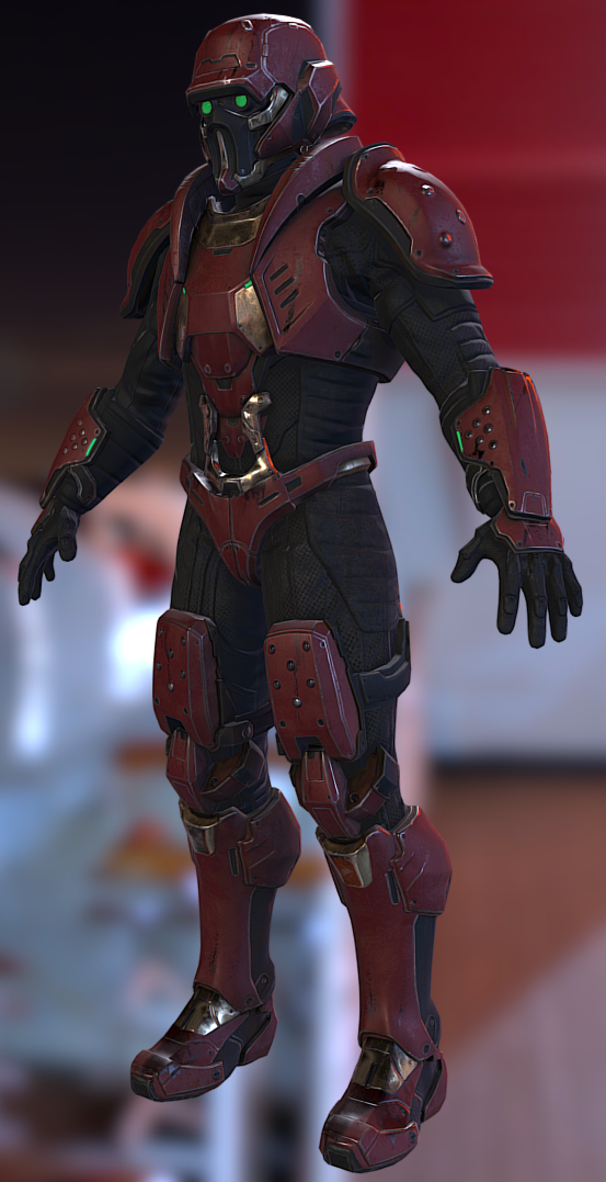 科幻男士兵 - 高级包3d模型