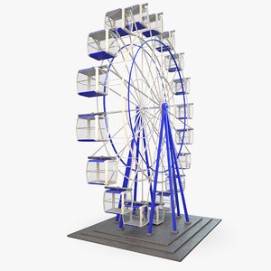 3d model wheel carousel