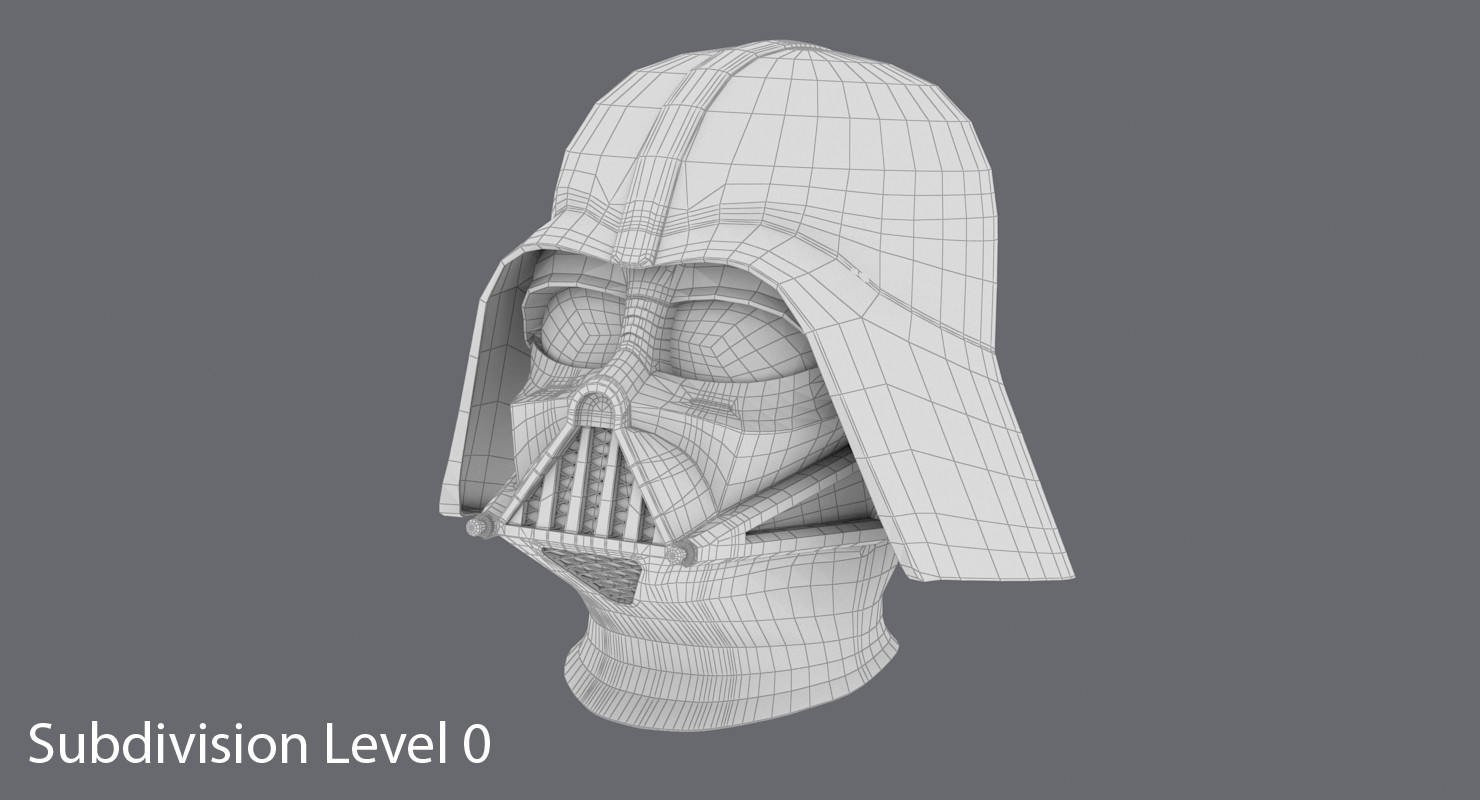 darth vader helmet 3d model