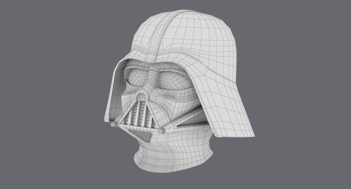 darth vader helmet 3d model