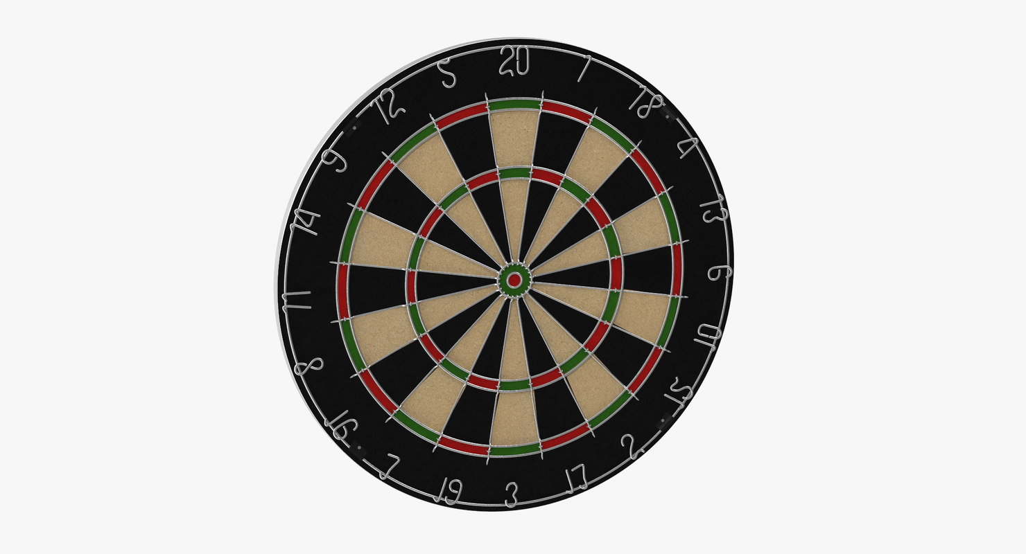 3d dart board model