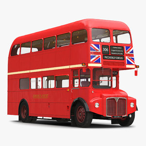 c4d london bus routemaster simple