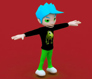 poquito character 3d model