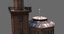 3d model old water tower