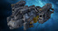 scifi frigate spacecraft 3d max