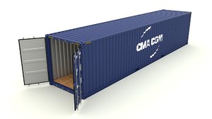 shipping container 3d obj