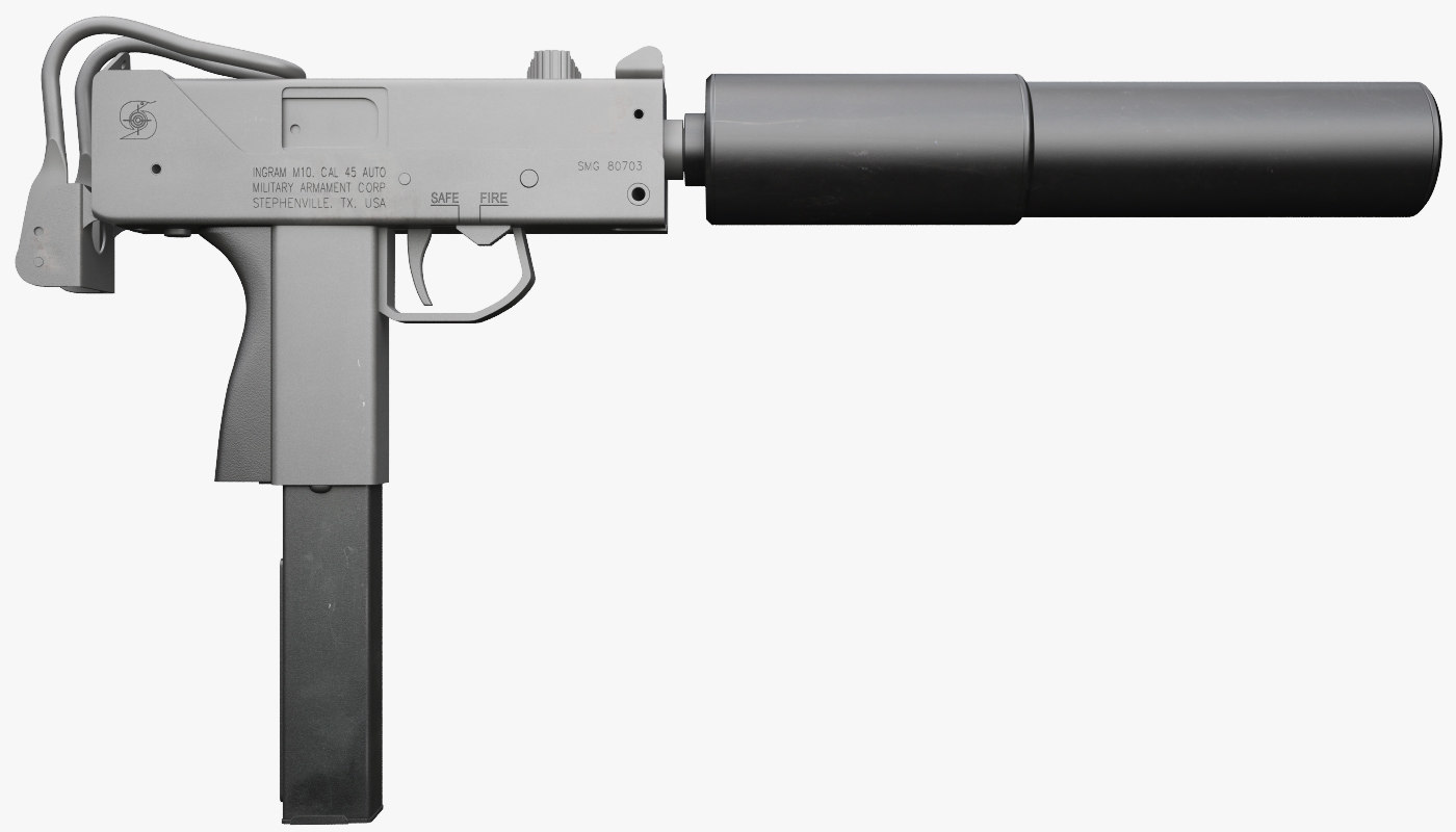 D Ingram Submachine Gun