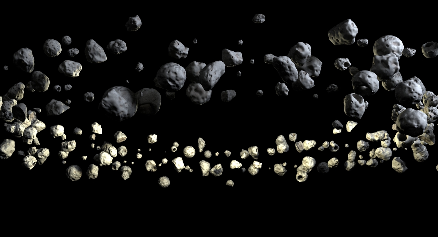 3d asteroid belt