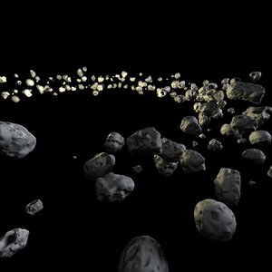3d asteroid belt