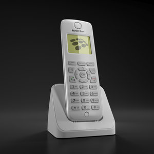 cordless phone 3d model