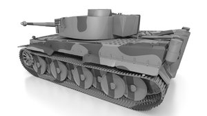 3d german ww2 tiger tank model