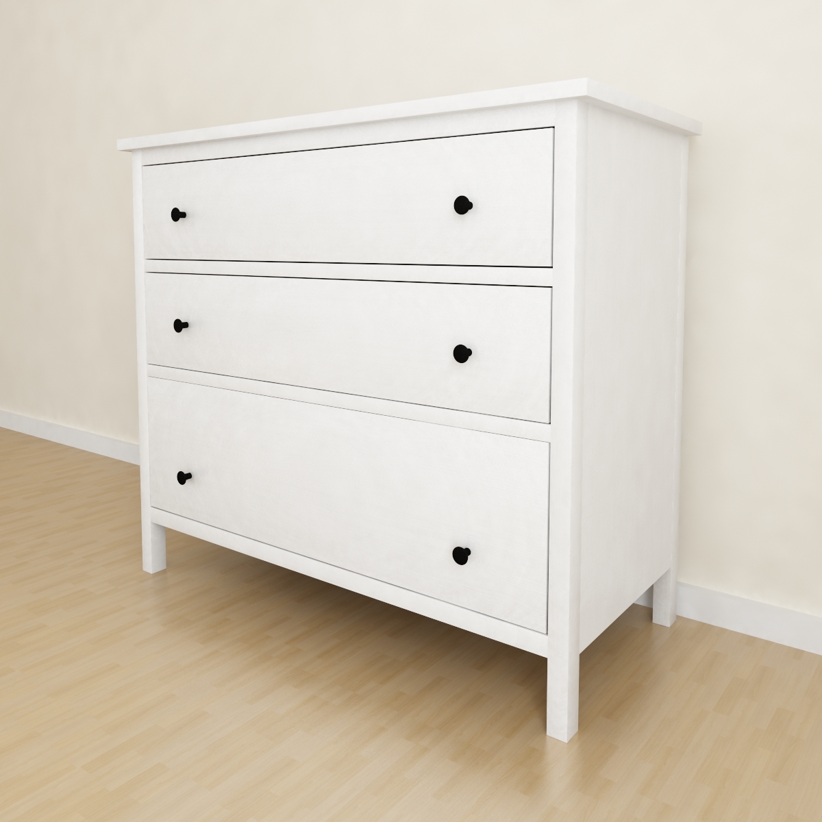 3d Model Ikea Hemnes