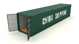shipping container 3d fbx