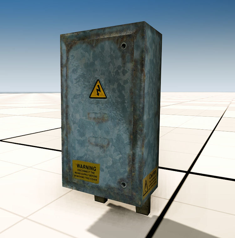 3d power boxes model