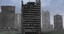 3d model destroyed buildings ruined skyscrapers
