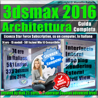 Corso 3ds max 2016 Architettura Guida Completa  Locked Subscription, un Computer