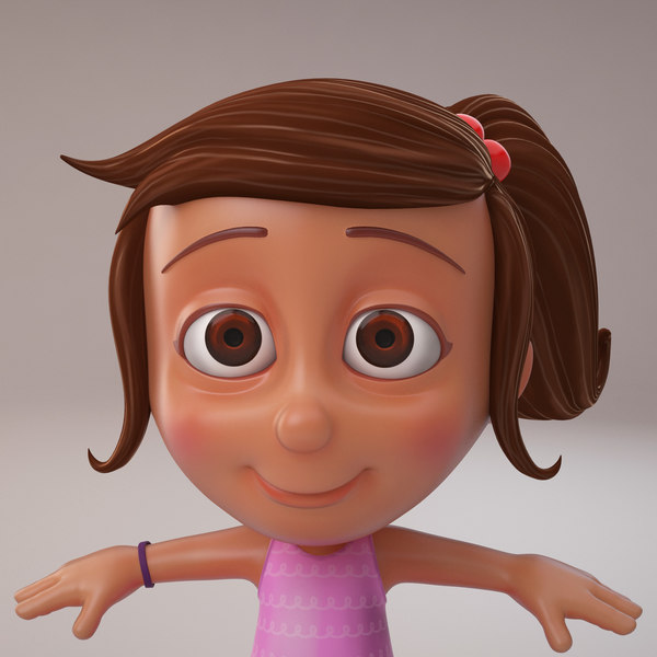 3d girl cartoon