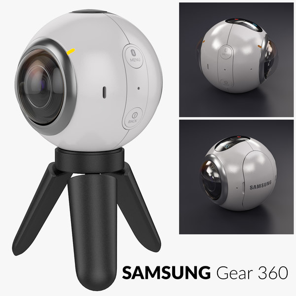 samsung gear 360 camera tripod 3d model