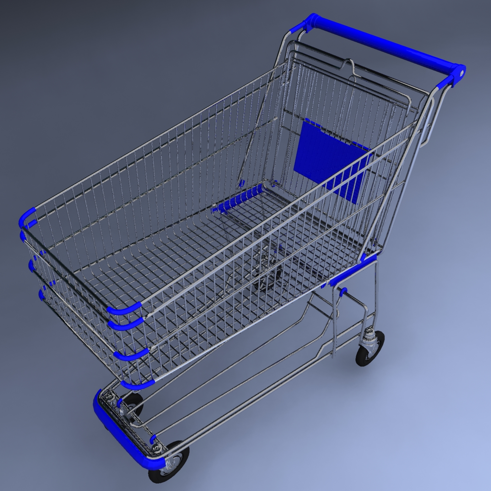 shopping cart 3d model