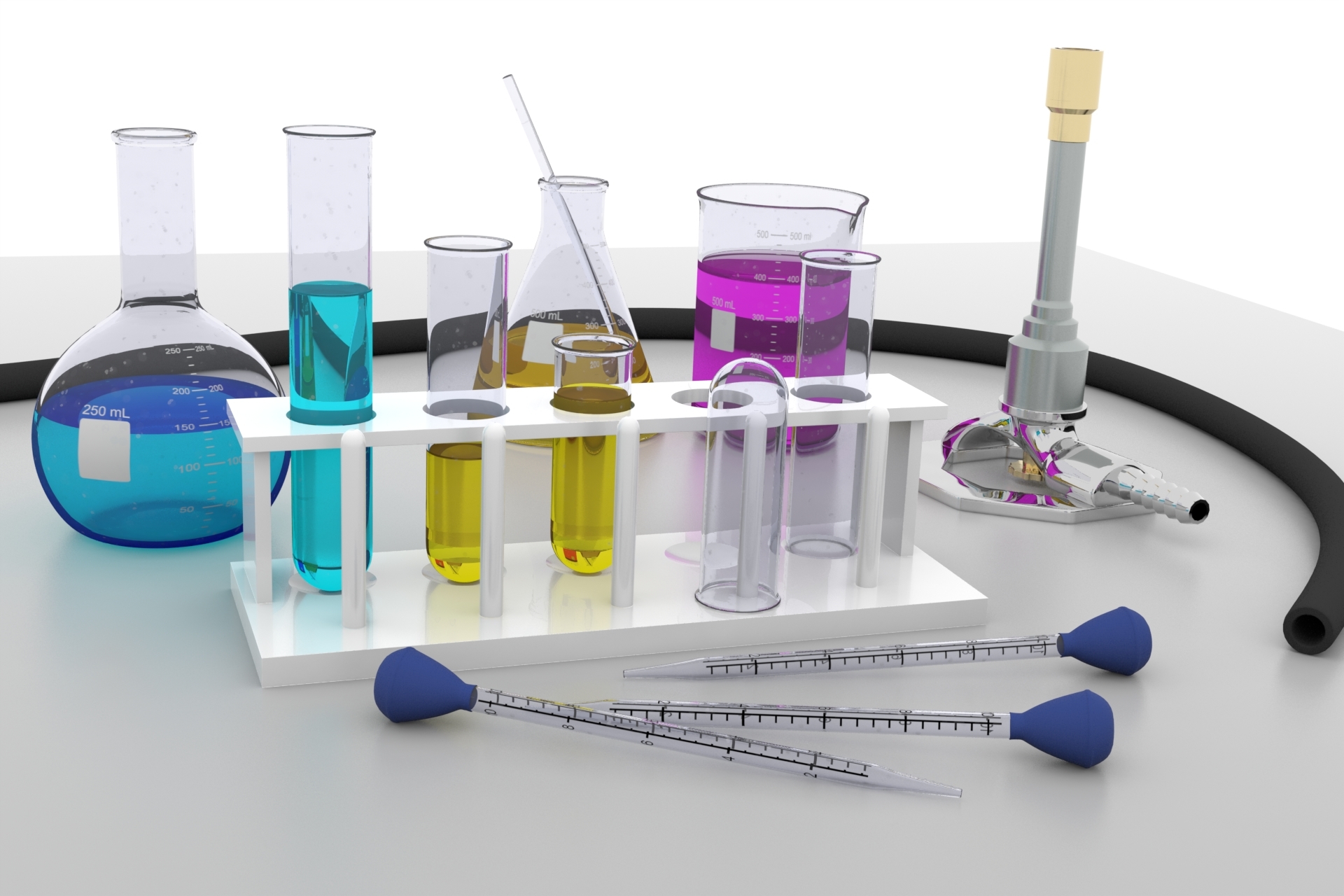 3d Model Chemistry Lab Equipment