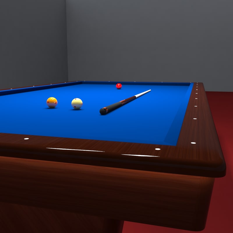 Professional Pool Table 3d Max