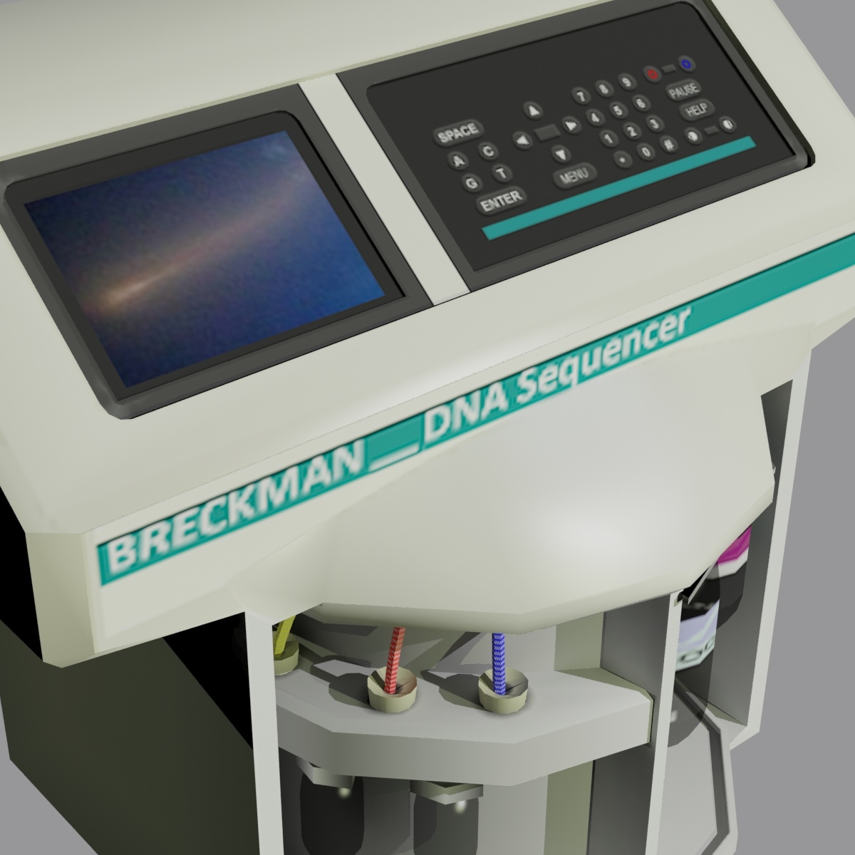 dna sequencer 3d model