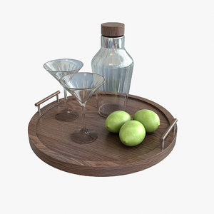 3d cocktail tray