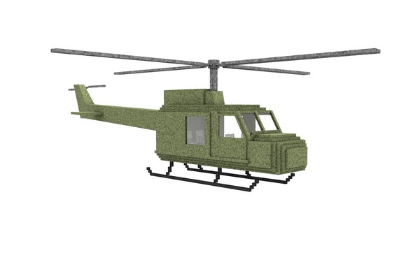 ヘリコプターminecraftリグ3dモデル Turbosquid