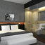 scene modern hotel room 3d model