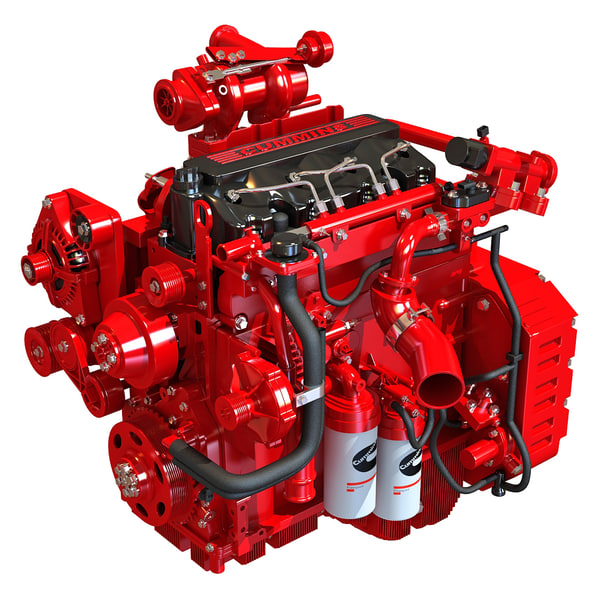 3d model cummins engine off-highway agriculture