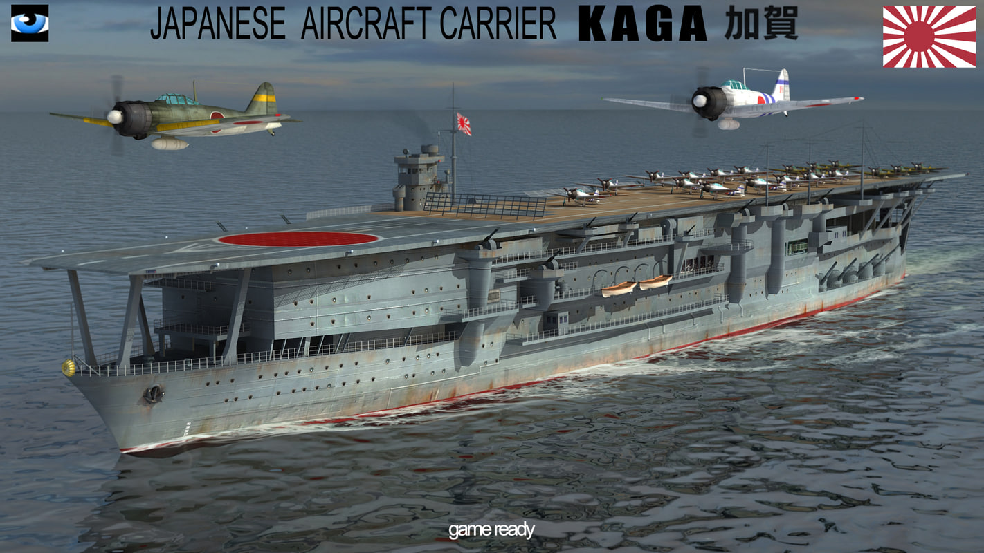 japanese aircraft carrier kaga japanese kaga 3ds