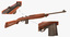 3d model m1 carbine rifle gun