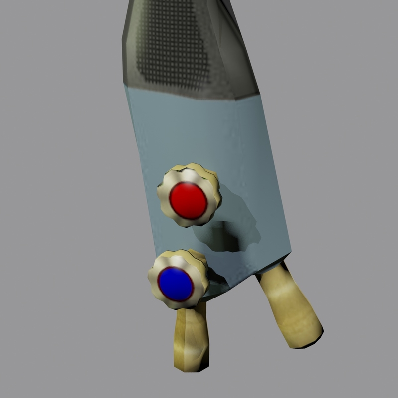 3d model oxygen acetylene torch