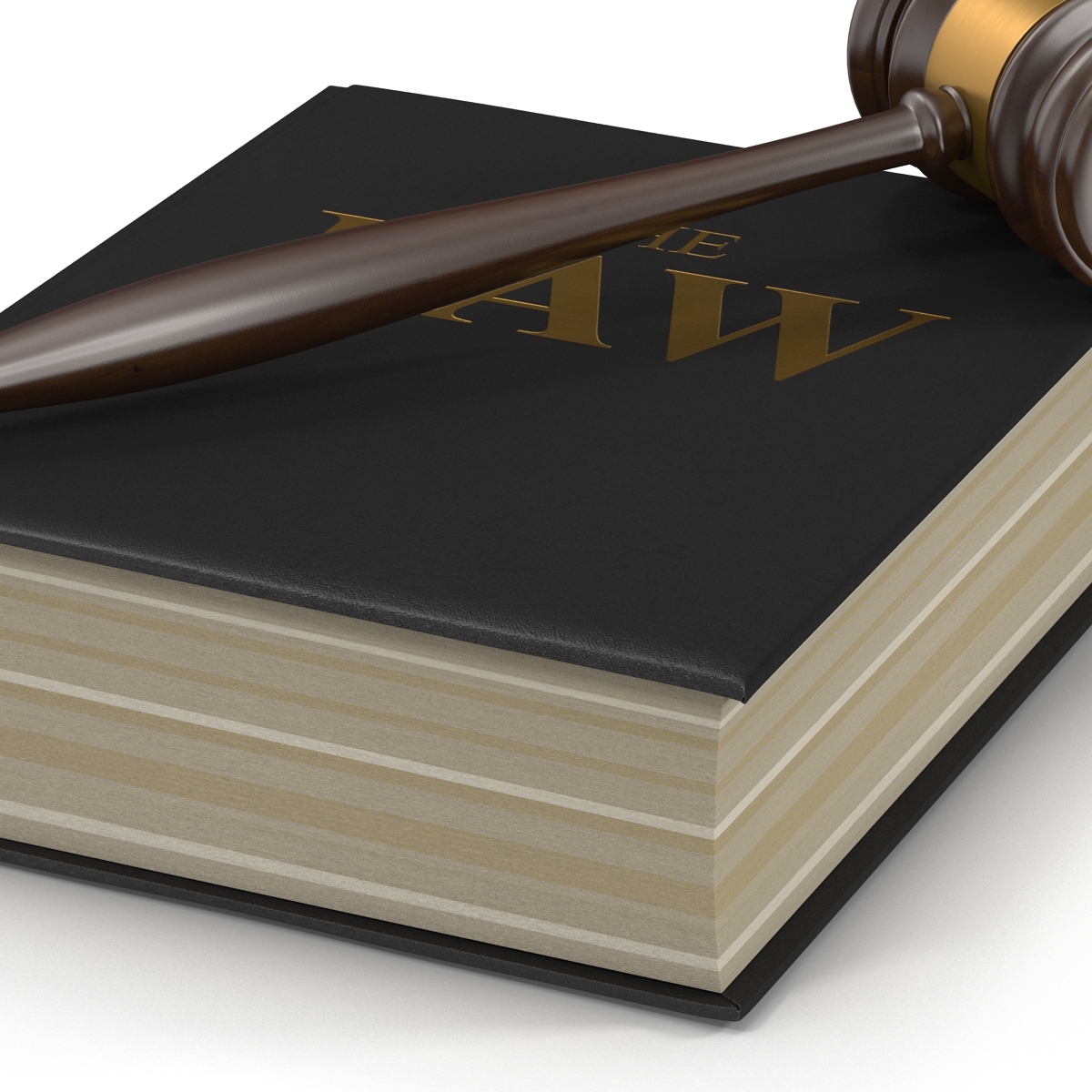 3d Law Book Gavel