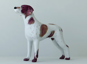 3d dogs unwrapped model
