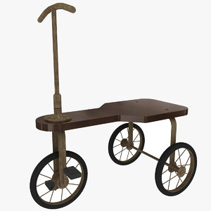 vintage tricycle 3d model