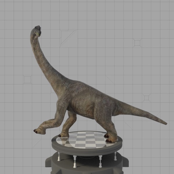 brachiosaurus view in 3d
