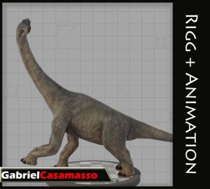 brachiosaurus brachiosaur 3d x