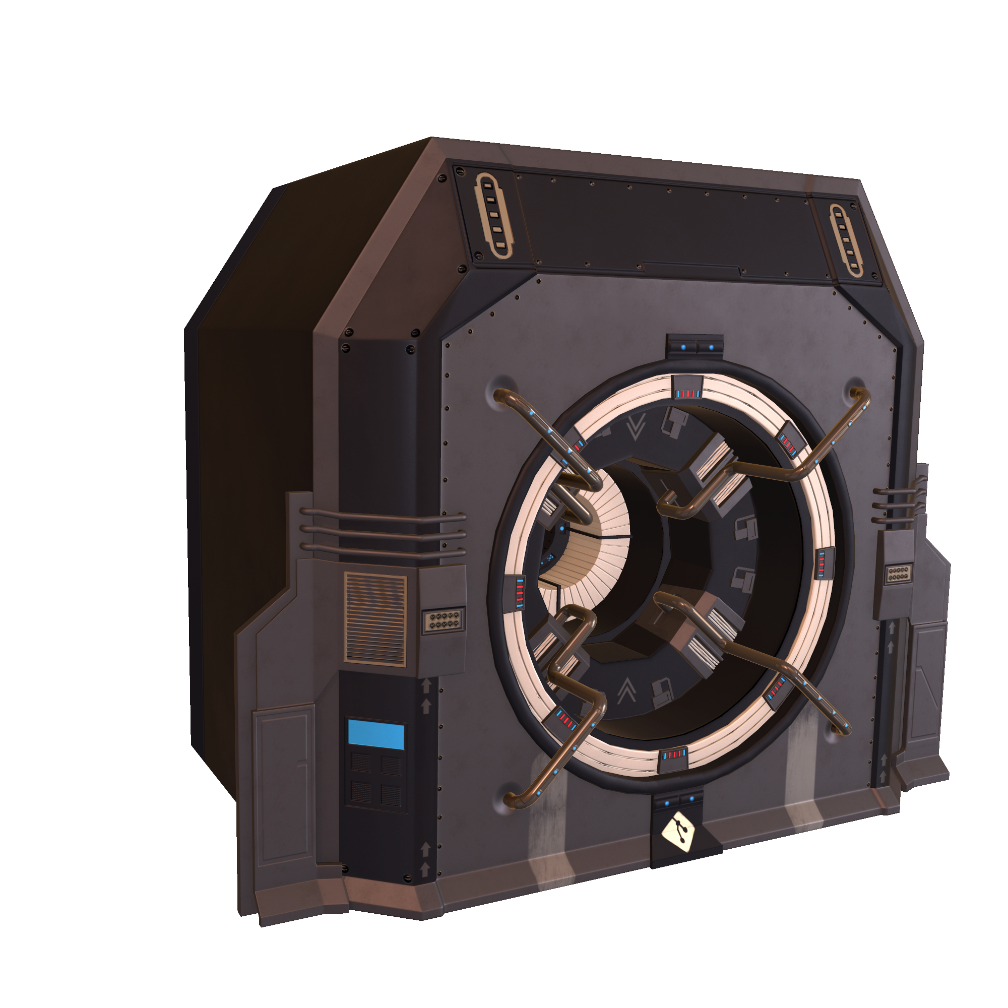 科幻反应堆3d模型