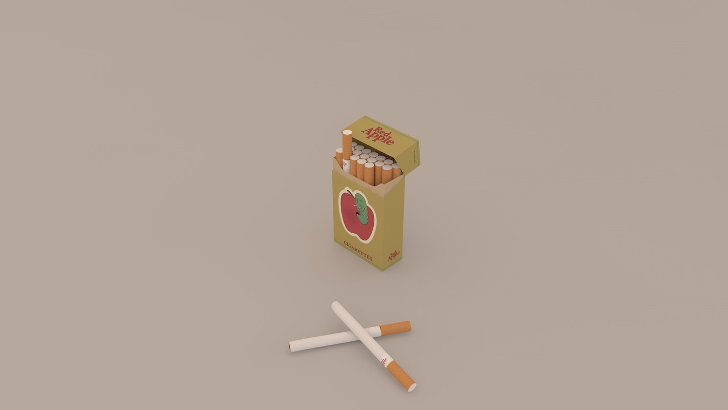 c4d pack red apple cigarettes